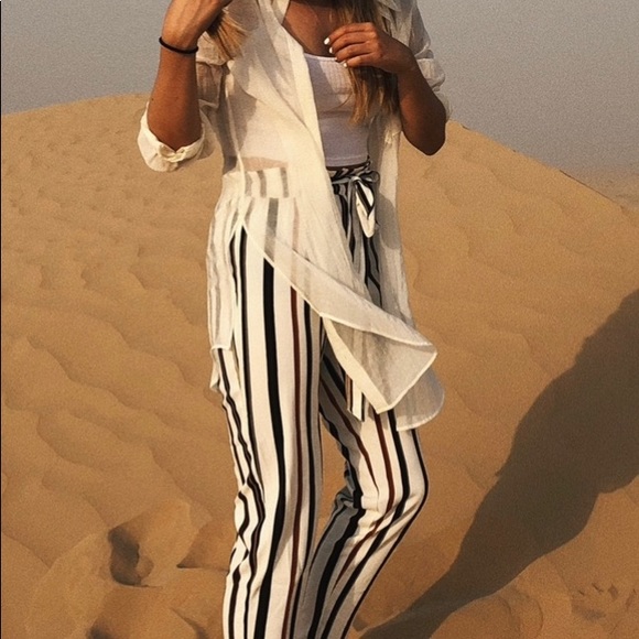dynamite striped pants